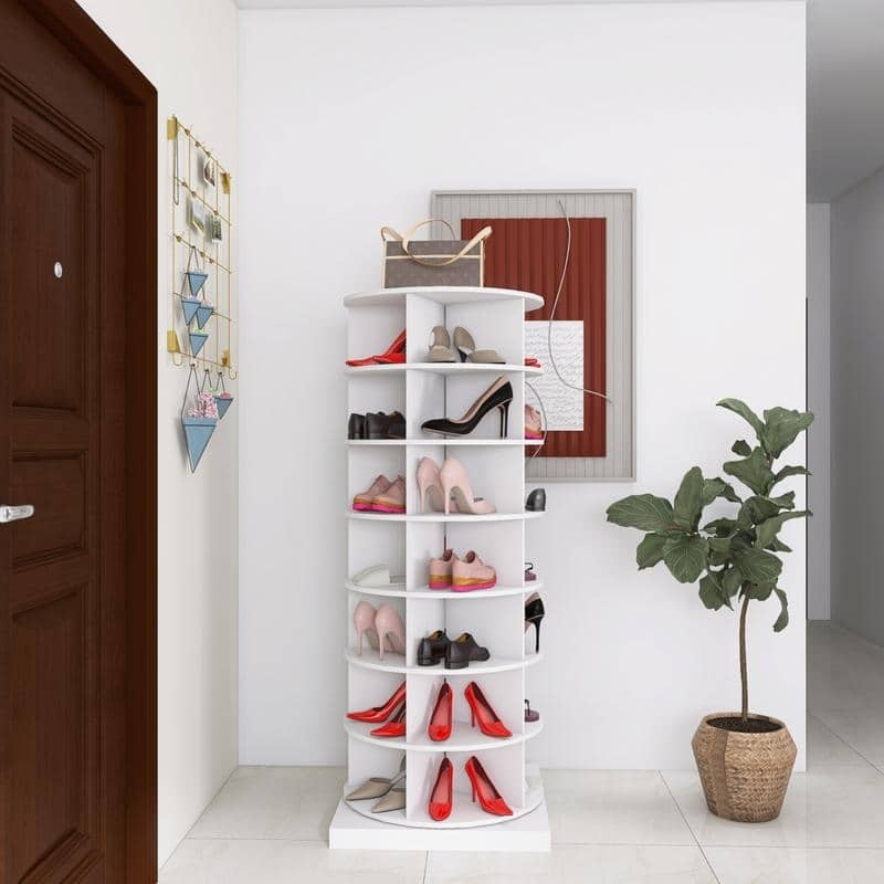 360° Rotating Shoe Cabinet